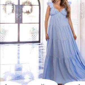 Tru Tiered Ruffle Maxi Dress